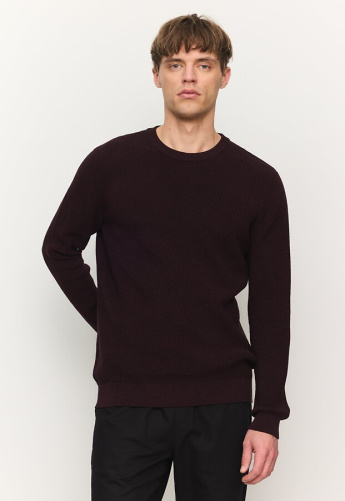 Feinstrick-Pullover "Bacopa" - dark plum