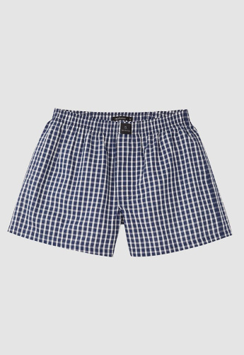 Boxershorts "Amargo Check" - dark grey/white