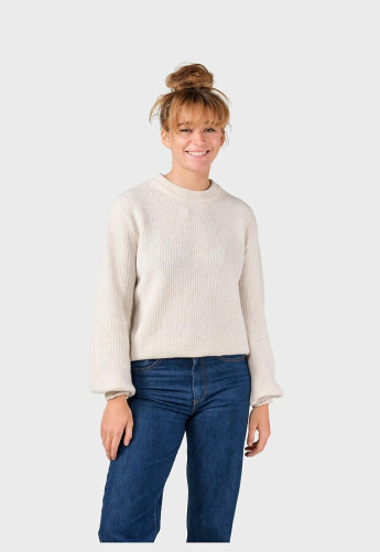Merino-Strickpullover "Gerda" (Wolle) - pastel sand