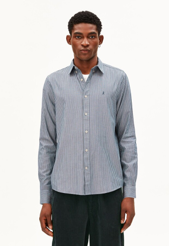 Hemd "Quasaa Stripe" - petrol velvet