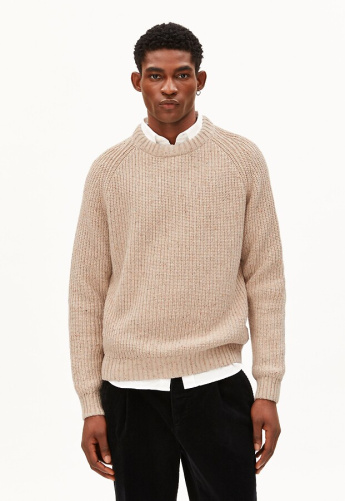 Strickpullover "Kiaano Tweed" (Wolle) - sandstone tweed