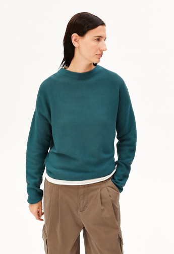 Strickpullover "Merinaa Links Links" - petrol velvet