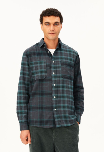 Patchwork Longsleeve Shirt - black