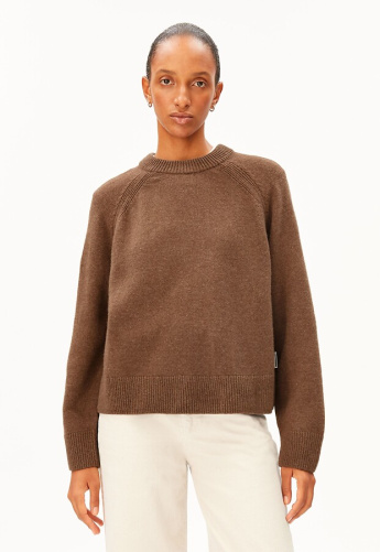 Wollstrickpullover - claystone melange