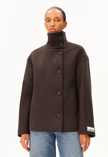 Wolljacke "Majelaa" - claystone melange