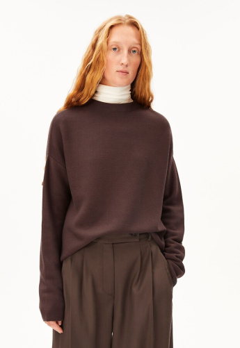 Strickpullover "Merinaa Links Links" - claystone