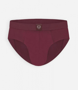 Brief "Solid Burgundy"