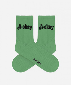 Quarter Socks "Green A-okay"