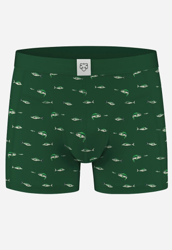 Boxer-Brief "Dark Green Fishing Pond"