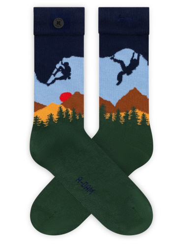 Casual Socks "Navy Climbing" - navy