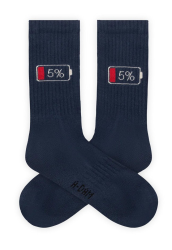Crew Socks "Battery Down" - navy