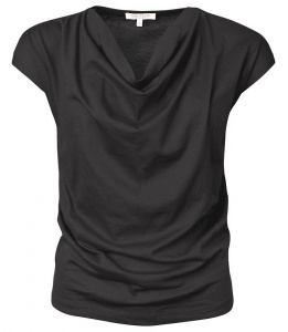 Short Cascade Shirt - black