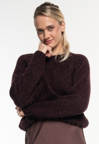 Ajour-Strickpullover (Alpaka/Baumwolle) - port