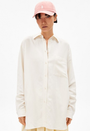 Bluse "Maalgaa Lino" (Leinen) - oatmilk