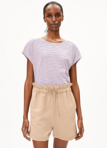 Shirt "Oneliaa Lovely Stripes" - oatmilk/sunset sky