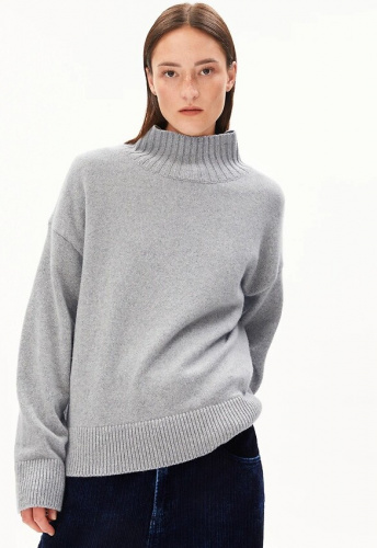 Kaschmir-Pullover "Kaarlin" - silver melange