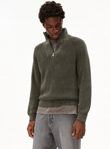 Knit Troyer "Kaalves GMT Dye" - forest pine