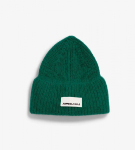 Wool/Mohair Hat "Snowaa" - emerald green