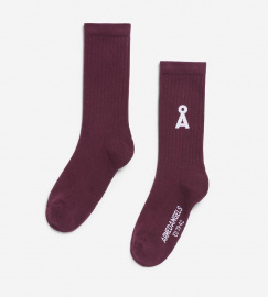 Socks "Saamus Bold" - dark cranberry