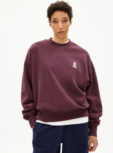 Sweatshirt "Iconic A Alizaa" - dark cranberry