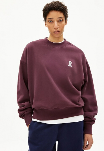 Sweatshirt "Iconic A Alizaa" - dark cranberry