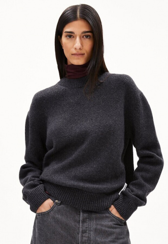 Woll-Strickpullover "Balbaa" - steel melange