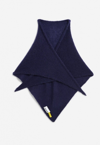 Mohair-Schal "Bryanaa" - tinted navy