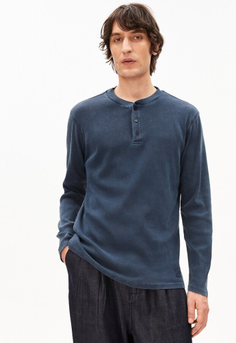 Longsleeve "Henly GMT Dye" - night sky washed