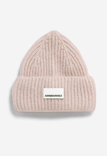 Mohair Strickmütze - honey melange
