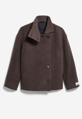 Wolljacke "Majelaa" - claystone melange