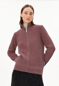 Knitted Zipper "Rebeccaa GMT Dye" - dark berry