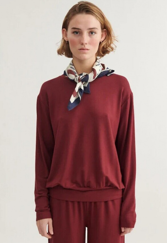 Bluse "Sadie" - bordeaux