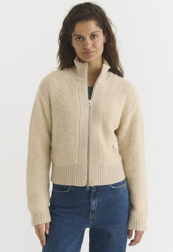 Wollstrick-Cardigan "Tanni" - beige