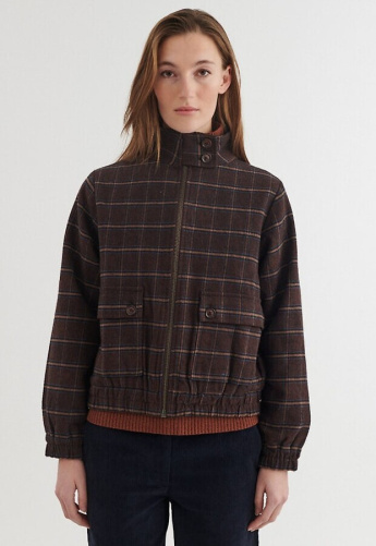 Jacke "Misa" - braun kariert