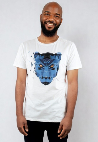 Herren T-Shirt "Panther" - white