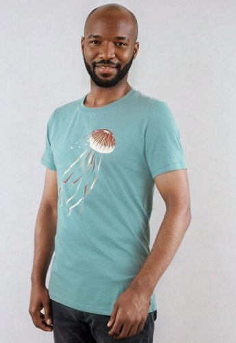Herren T-Shirt "Kompassqualle" - blue sea