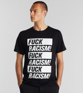 T-Shirt "Stockholm Fuck Racism" - black