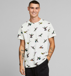 T-Shirt "Stockholm Hummingbirds" - off white