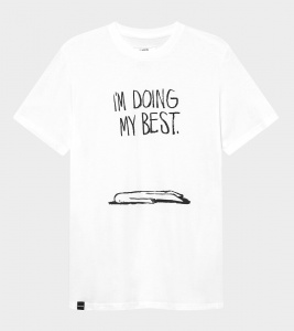 T-Shirt "Stockholm Doing My Best" - white