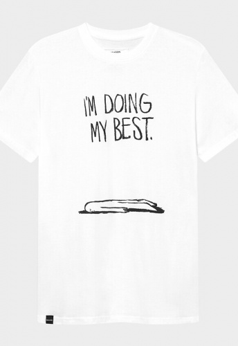 T-Shirt "Stockholm Doing My Best" - white