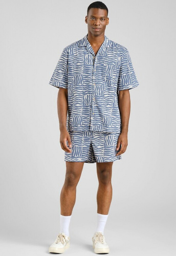 Shorts "Essingen Wave Tiles" - blue