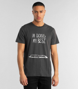 T-Shirt "Stockholm Doing My Best" - charcoal