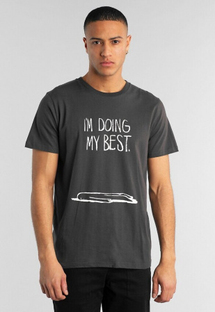 T-Shirt "Stockholm Doing My Best" - charcoal