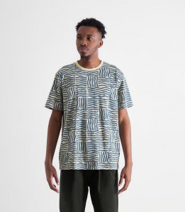 T-Shirt "Stockholm Wave Tiles" - blue