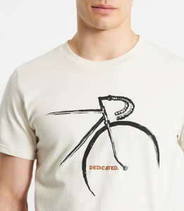 T-Shirt "Stockholm Side Bike" - white