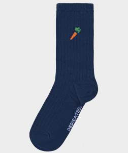Rib Socks "Knivsta Carrot" - estate blue