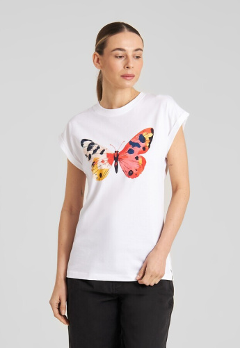 T-Shirt "Visby Painted Butterfly" - white