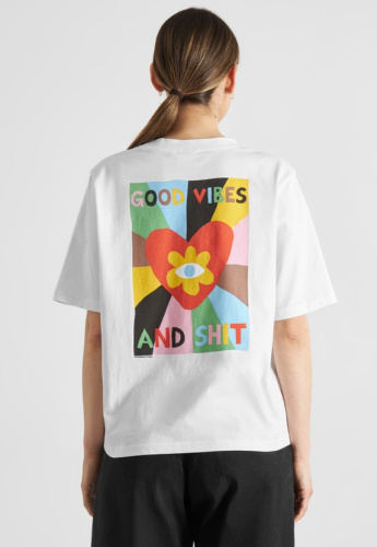 T-Shirt "Vadstena Good Vibes" - white
