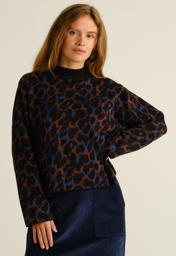 Feinstrickpullover "Limhamn Leopard"