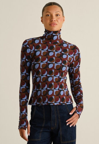 Ripp-Longsleeve "Malma Retro Geo"